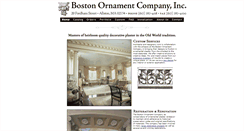 Desktop Screenshot of bostonornament.com